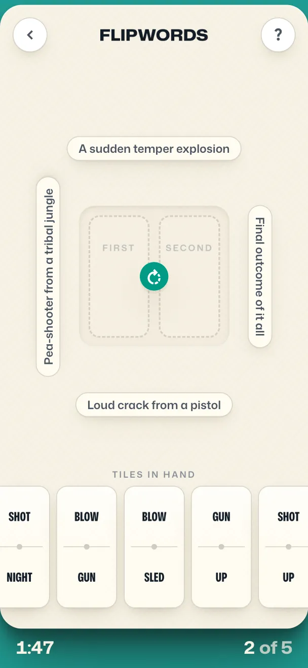 FlipWords gameplay screenshot 1
